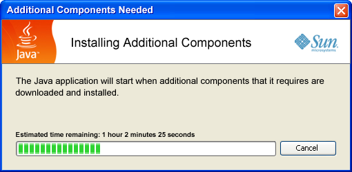 Installing Additional Components Dialog
